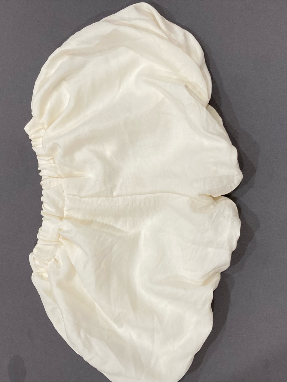 Kids Cream Bubble Shorts with Elastic Waistband